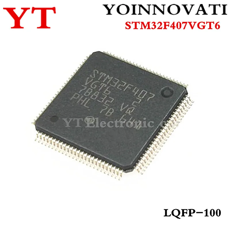 10 шт./лот STM32F407VGT6 STM32F407 STM32F407V 100LQFP лучшее качество. | Электронные компоненты и