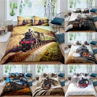 train bedding sets duvet cover bed set soft quilt cover single queen king size comforter bedding set