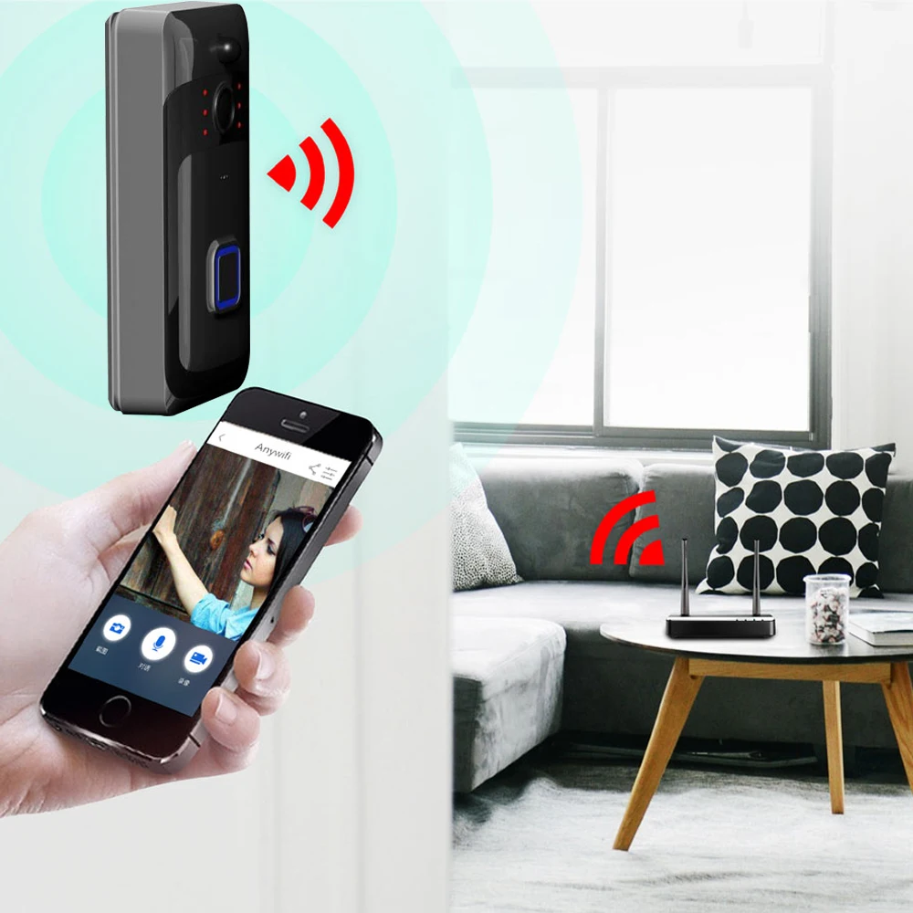 Pripaso 720P Wifi дверной звонок камера Смарт 1MP дверной звонок Camara домашняя сигнализация беспроводная камера безопасности s Двусторонняя аудио батарея дверной Звонок
