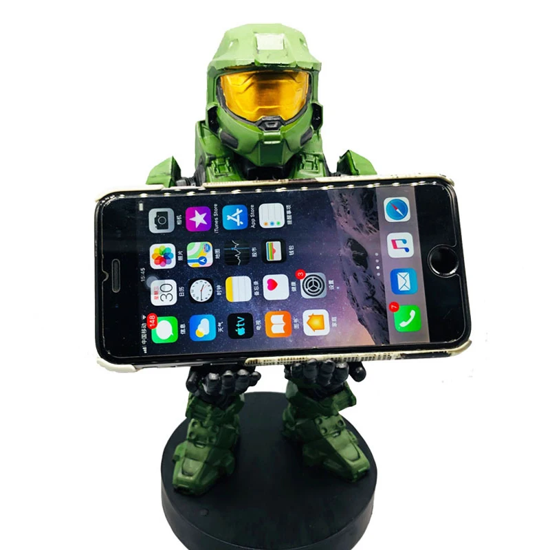 

Halo Action Figure PS4 PS5 Xbox Mobile Phone Holder Halo Action Figure Model Toys Collection Toys Kids Gifts