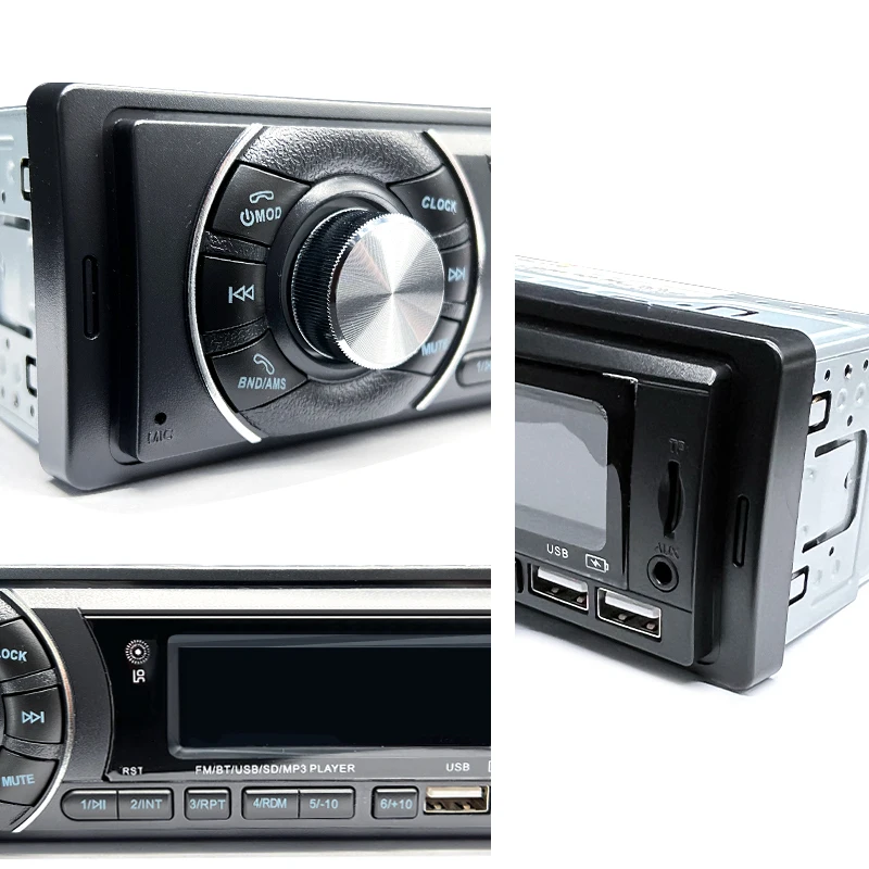 Hippcron Автомагнитола стерео приемник 1 DIN FM Bluetooth MP3 аудио плеер сотовый телефон