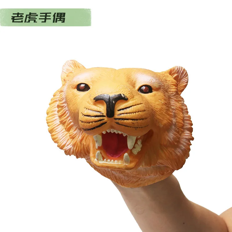 Мягкая кукла-динозавр Ручные куклы фигурка голова животное рука динозавр