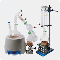 laboratory short path distillation apparatus set with cold trap