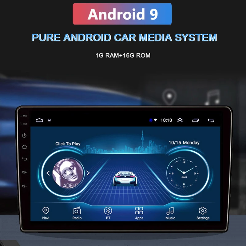 Автомобильная навигация для 13-17 Ford Ecosport Android GPS большой экран 2G 32G 9 автомобильное
