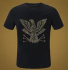 2021 дизайнерская мужская летняя одежда мужская одежда с коротким рукавом футболки размера плюс алмаз камень высокого качества в Корейском стиле Стиль