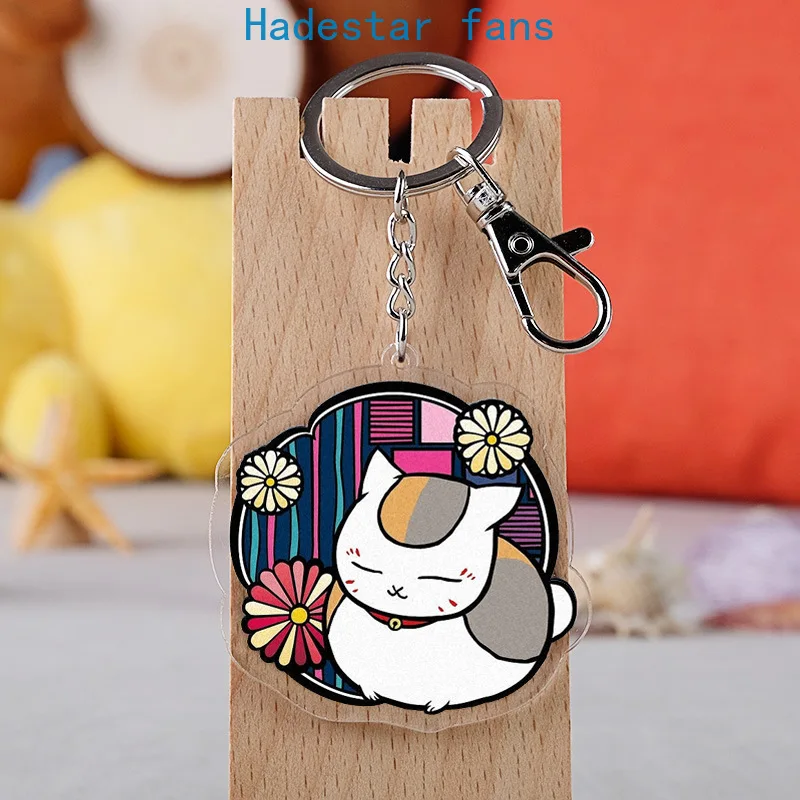 10 pcs/lot Anime Natsume Yuujinchou Acrylic Keychain Toy Figure Madara Bag Pendant Double sided keyring Gifts | Игрушки и хобби