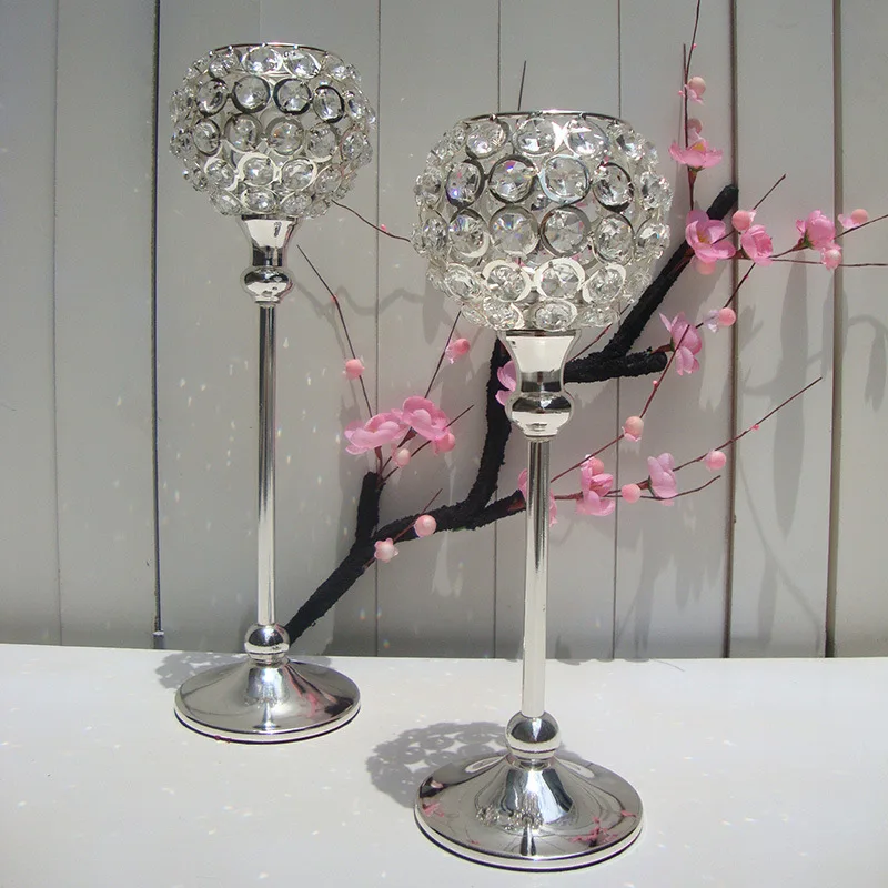 Европейский хрустальный металлический подсвечник фонарь свадебное украшение