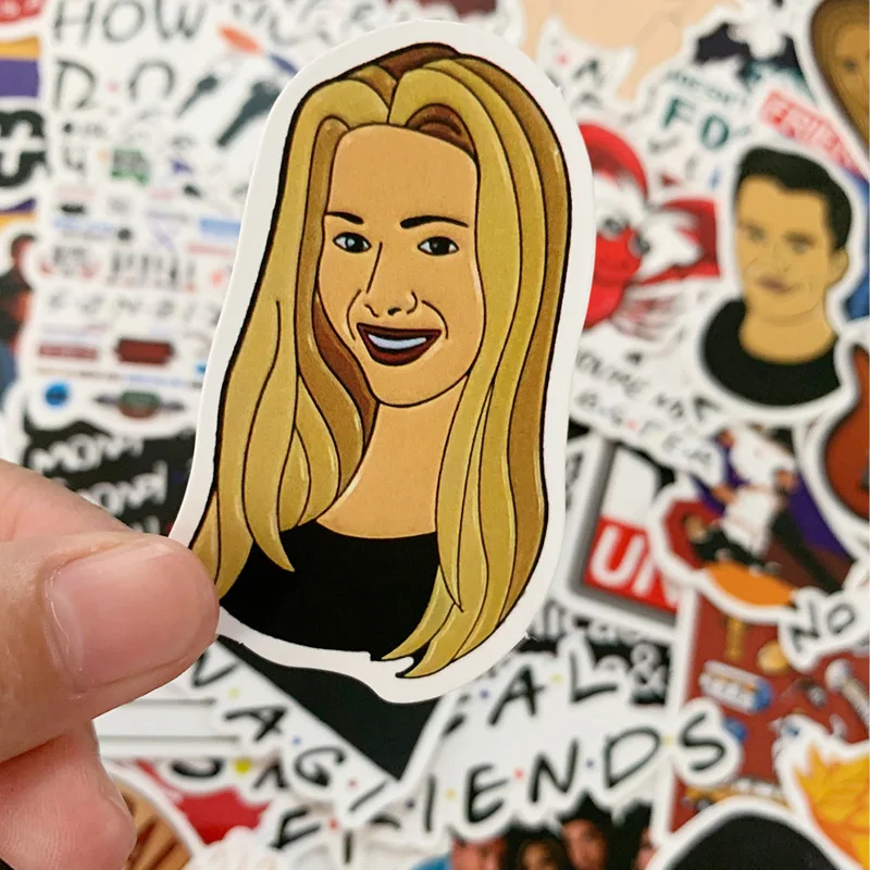 50 штук ТВ наклейка Друзья Водонепроницаемый забавных наклеек для ноутбука