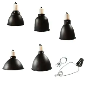 Решетка для рептилий, Глубокий корпус из алюминиевого сплава, для высокотемпературной лампы 5,58,5 дюйма, с подогревом, для альпинизма, домашних животных, уфв, держатель для лампа для животных