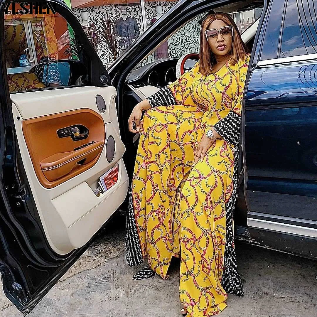 Комплект из двух предметов женская одежда африканские платья Дашики 2021 Летнее