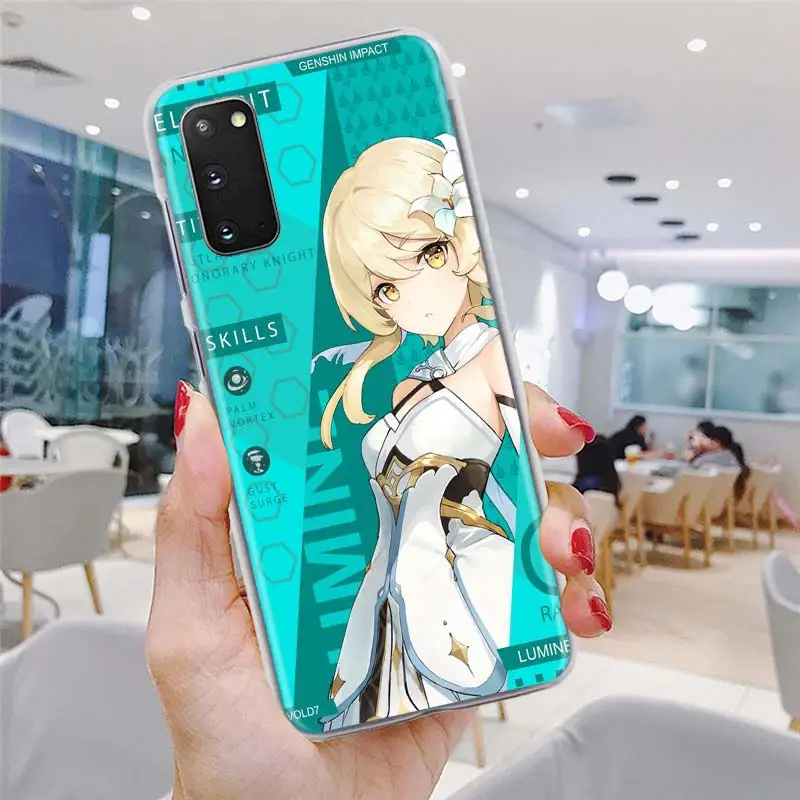 

Genshin Impact Ganyu Phone Case For Samsung Galaxy S21 Ultra S20 FE 5G 8 9 10 Plus S20 Plus S20 Ultra Hard Back Cover Coque Capa