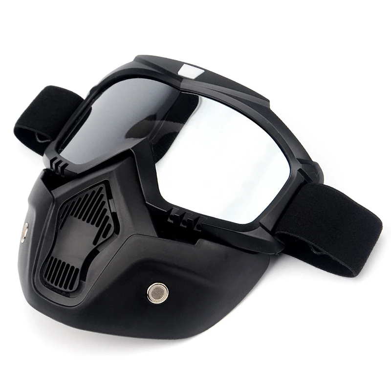Мотоциклетные очки маска съемные и фильтр для рта идеально подходит