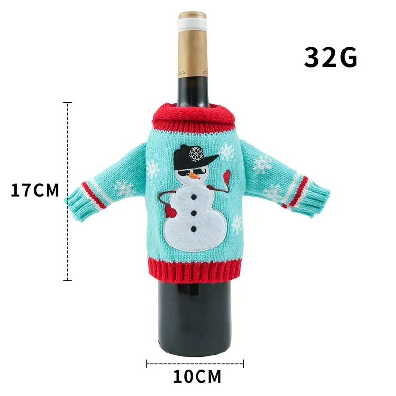

3pcs Christmas Wine Champagne Creative Wine Bottle Cover Wine Bottle Sleeve for Restaurant Bottle Cover for Wine