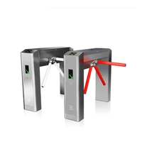 security bridge type motor tripod turnstile barcode reader direct deal access control card system for residential entrance