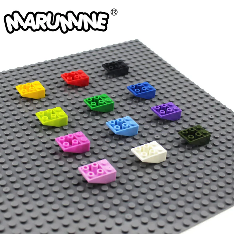MARUMINE блочные игрушки 3x2 Наклонный кирпич 100 шт./лот перевернутый Классический