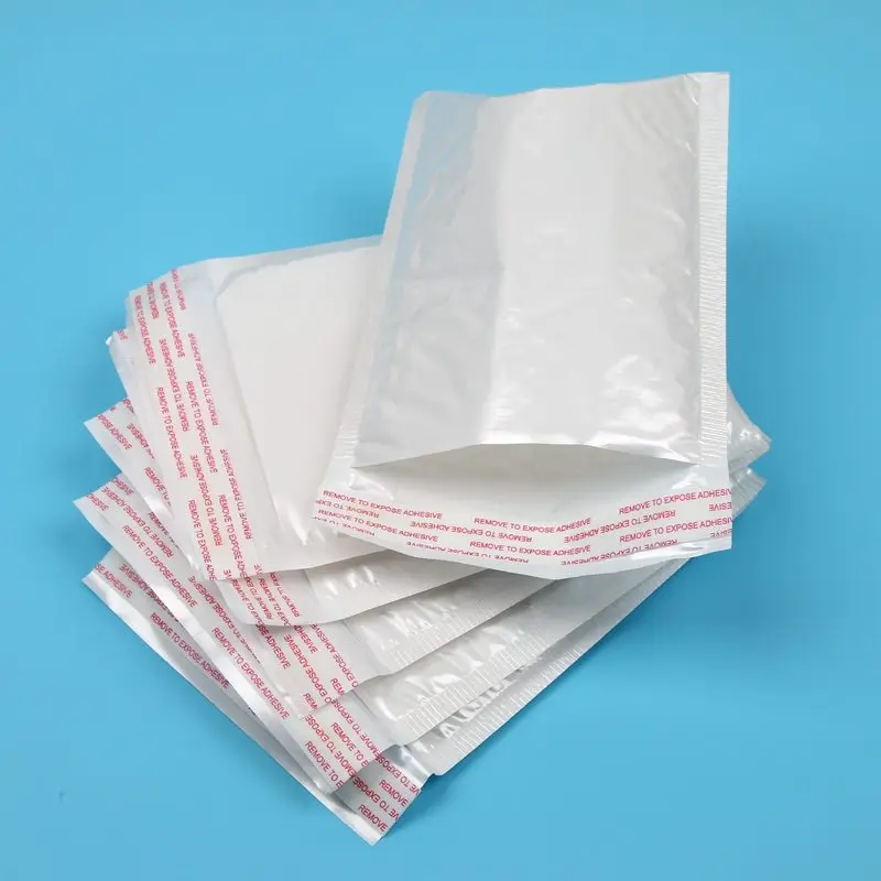

50pc 11*15cm White Bag Foam Envelope Foam Foil Office Packaging Envelope Moistureproof Vibration Bag Christmas Package Gift Bags