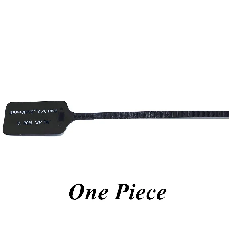 Black Zip Tie Новые шнурки на плоской подошве, шнурки с логотипом на молнии, белые шнурки ручной работы, шнурки для кроссовок, шнурки для ботинок - Цвет: Black Zip Tie