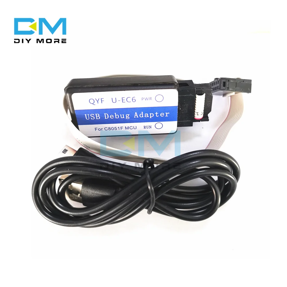 C8051F Эмулятор загрузчика программатор JTAG/C2 U-EC6/EC3 USB отладочный адаптер 3 V-5V C8051F00