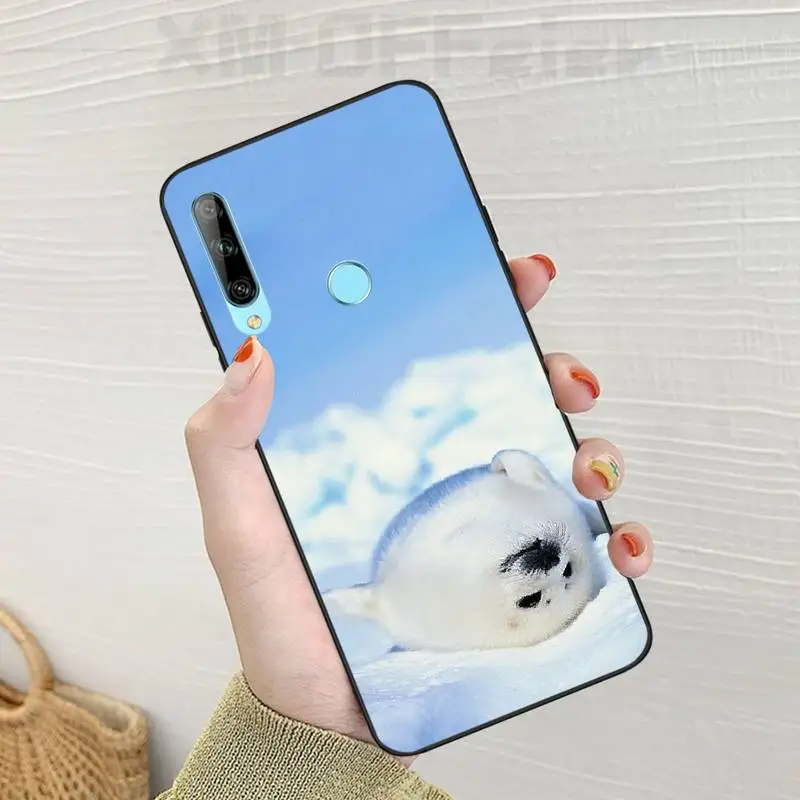ByLoving Baby Harp Seal Sea Lion Bling милый чехол для телефона Huawei Enjoy 7S 8 7PLUS 8PLUS 8E 9 9E 9PLUS