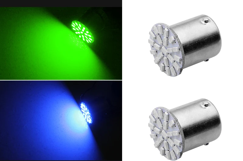 1 шт 12V 1156 1157 22SMD P21W BA15S BA15D светодиодный Автомобильные фары тормозов Реверсивные огни свет поворотные фары Парковка лампы