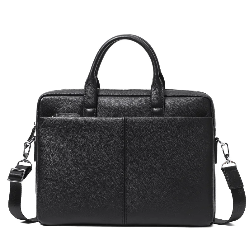 New Arrival 100% Genuine Leather Briefcase Men Bag Business Handbag Male Laptop Shoulder Bags Tote Natural Skin Men Briefcase