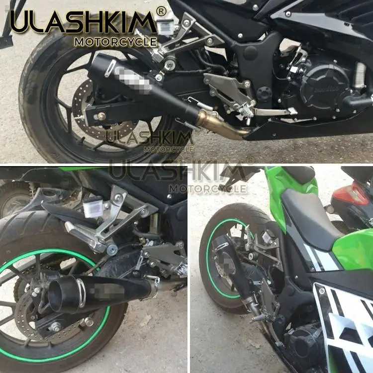 Универсальный 38-51 мм Мотоцикл выхлопная труба скутера M4 Escape GP горшок глушитель