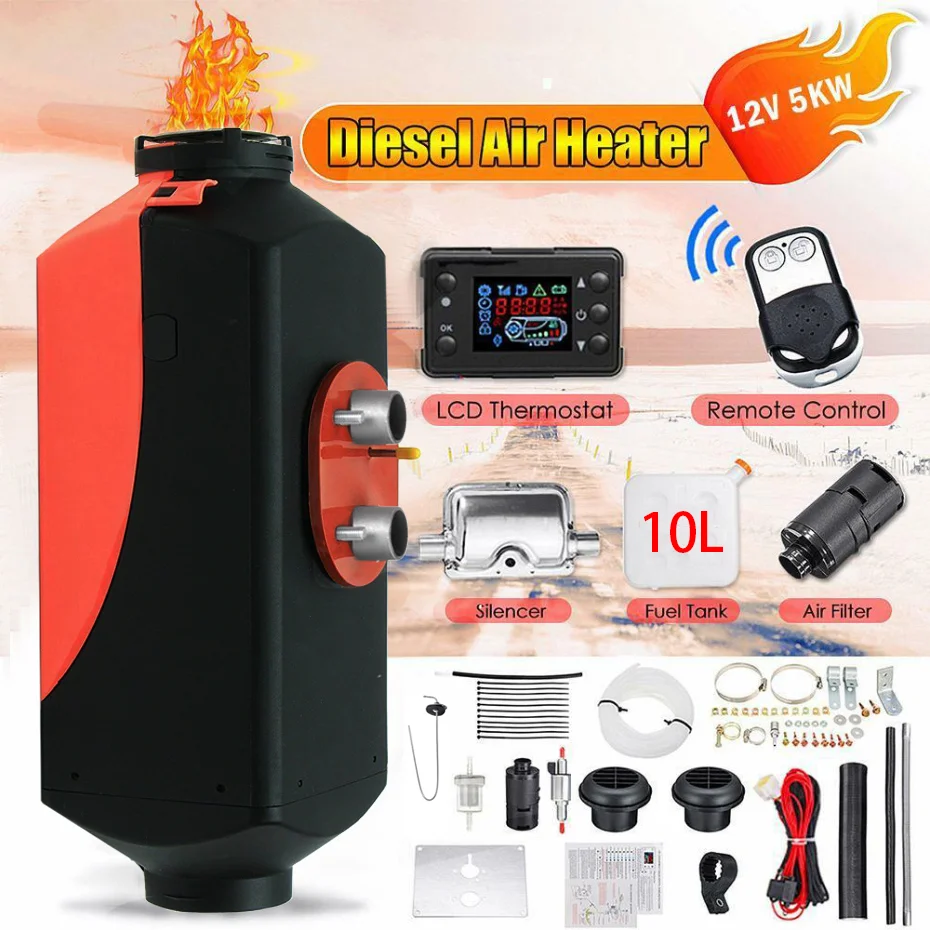 BYGD обновленный потепленный плоский 12 В 5 кВт Воздушный дизельный стояночный