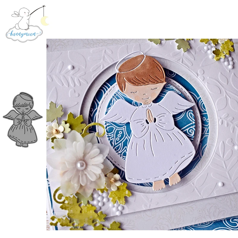 CH Angle Girl 2 трафарета металлические режущие штампы для скрапбукинга практичные DIY