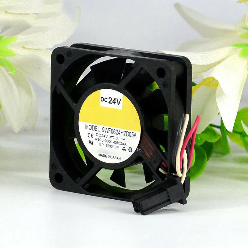 

Processor Cooler For Sanyo 9WF0624H7D05A 60*60*15MM 24V 0.11A Cooling Fan A90L-0001-0552#A