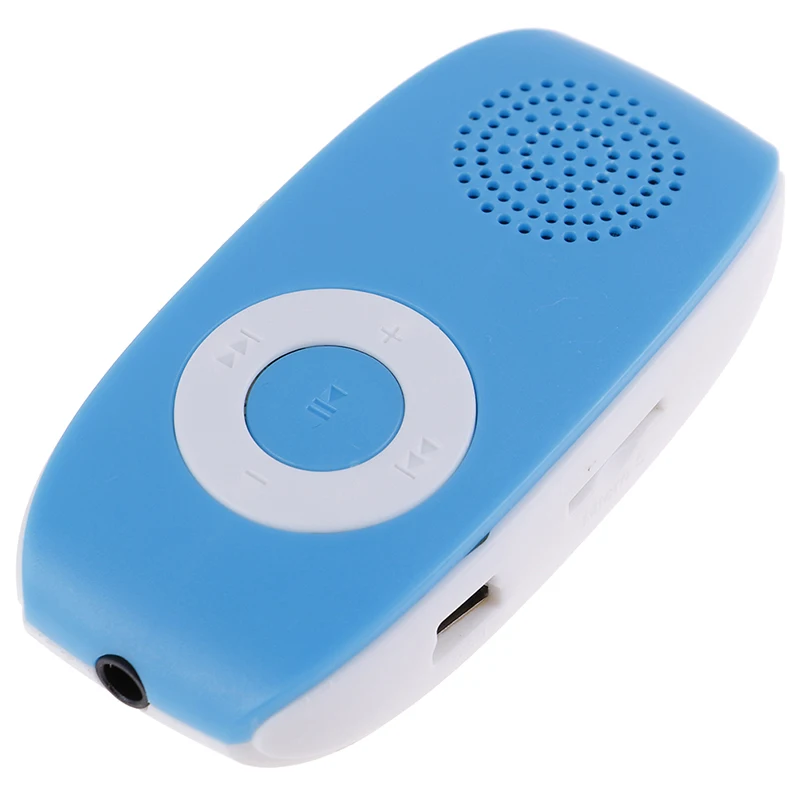 Синий MP3 музыкальный медиа детский аудио музыкальный плеер клип USB mp3-плеер Поддержка SD TF карта 32 Гб спортивный музыкальный медиа встроенный динамик - Цвет: Синий