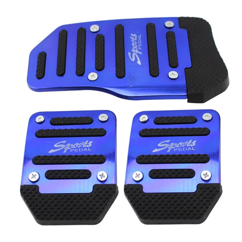

New 3PCS/Set Car Brake Pads Aluminum Manual Transmission Pedal Kit Pedali Alloy Foot Treadle Cover Car Accessories