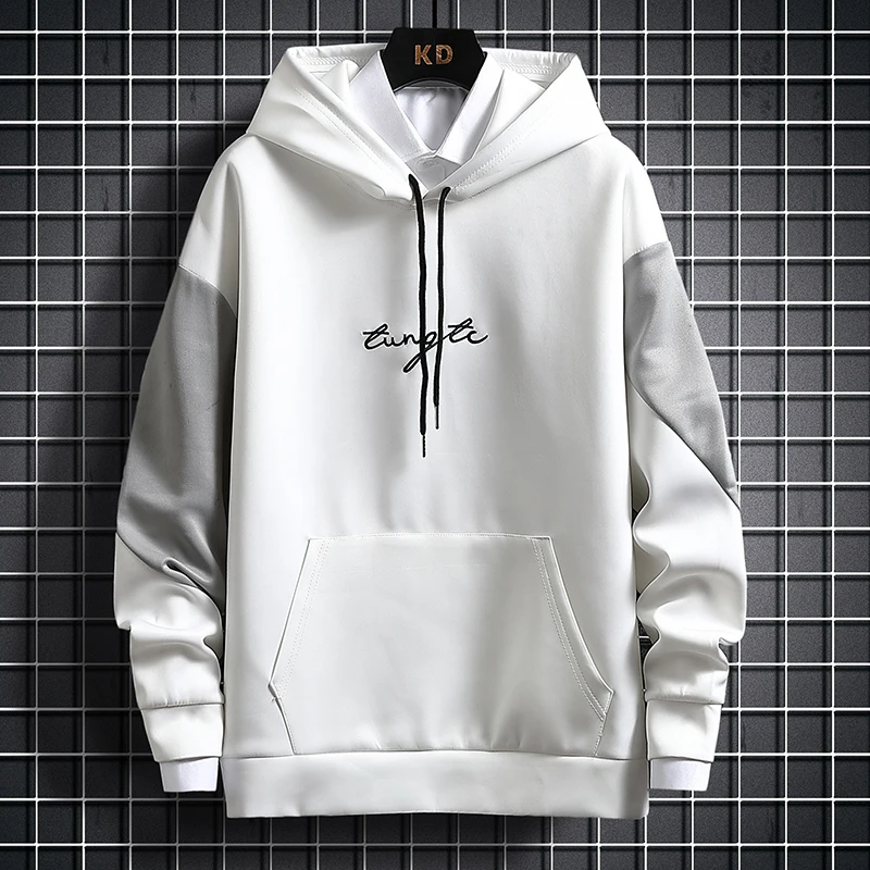 

Толстовка мужская с капюшоном на весну и осень, тонкая Модная брендовая свободная Мужская осенняя куртка в гонконгском стиле; L09