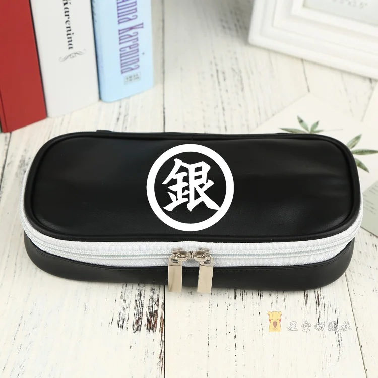 Гинтама Косплей из искусственной кожи косметичка для макияжа Студенческая