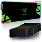 Игровой коврик для мыши RGB с аниме, коврик для компьютерного стола, коврик светодиодный Ной подсветкой для ПК, ноутбука, коврик для мыши с рисунком Razer