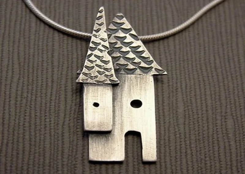 

925 STERLING SILVER MASTER İŞCİLİĞİ EVİM LADY NECKLACE