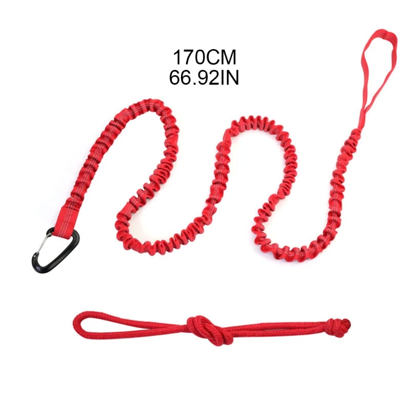 

D7WF 1PC Mountain Bike Tow Rope Bike Bungee Heavy Duty Elastic Adjustable Length with Reflective for Biking Hill Climbing Rid