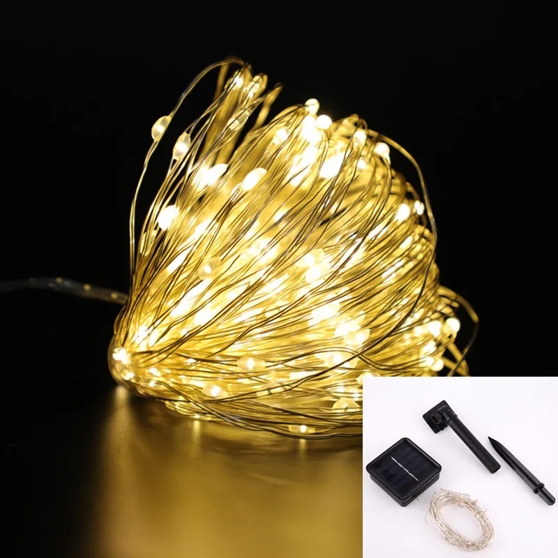 

10m 20m Solar Led Light Outdoor Waterproof Solar Lamp Decoration Christmas Garland String Light for Holiday Wedding Garden Decor
