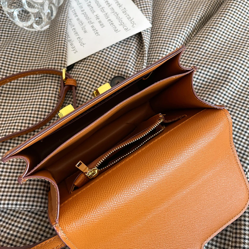 

High Quality Luxury Brand High Quality Fabric Small Square Bag 2021 New Lady Metal Buckle Messenger Bag Lady Shoulder Bag Gg Cc