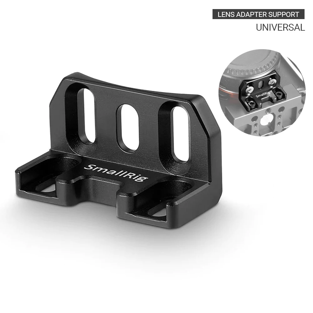 Переходник для объектива SmallRig поддерживает под камерой и подключается к ножке