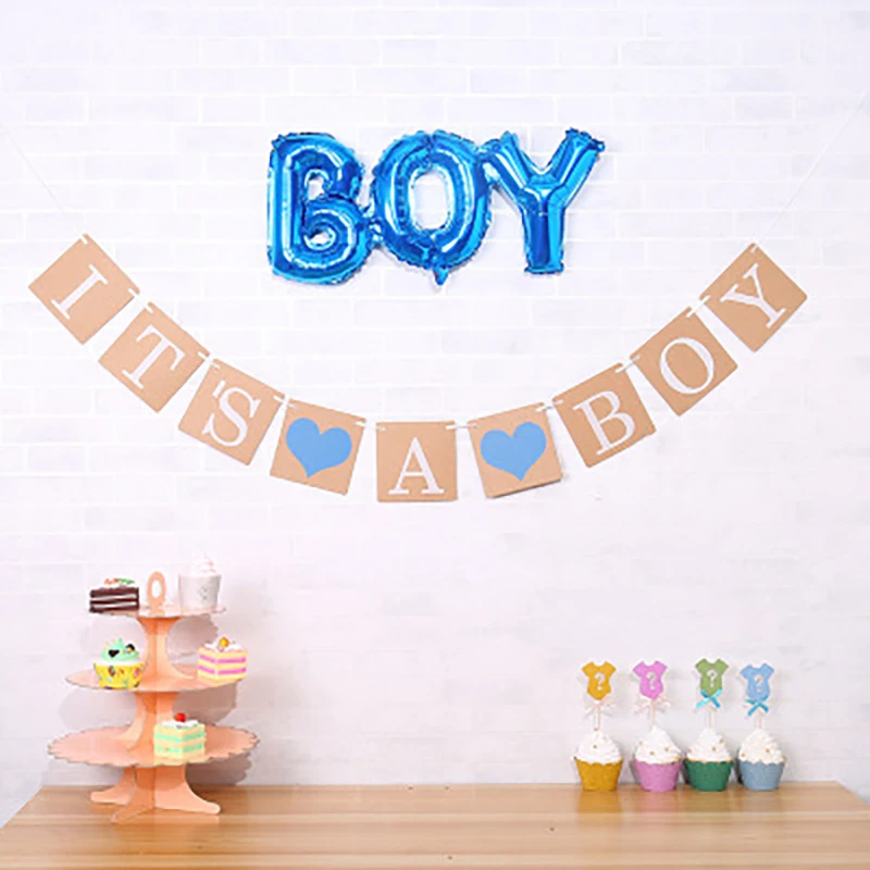 1 набор Бумажная гирлянда для мальчиков и девочек|Украшения своими руками