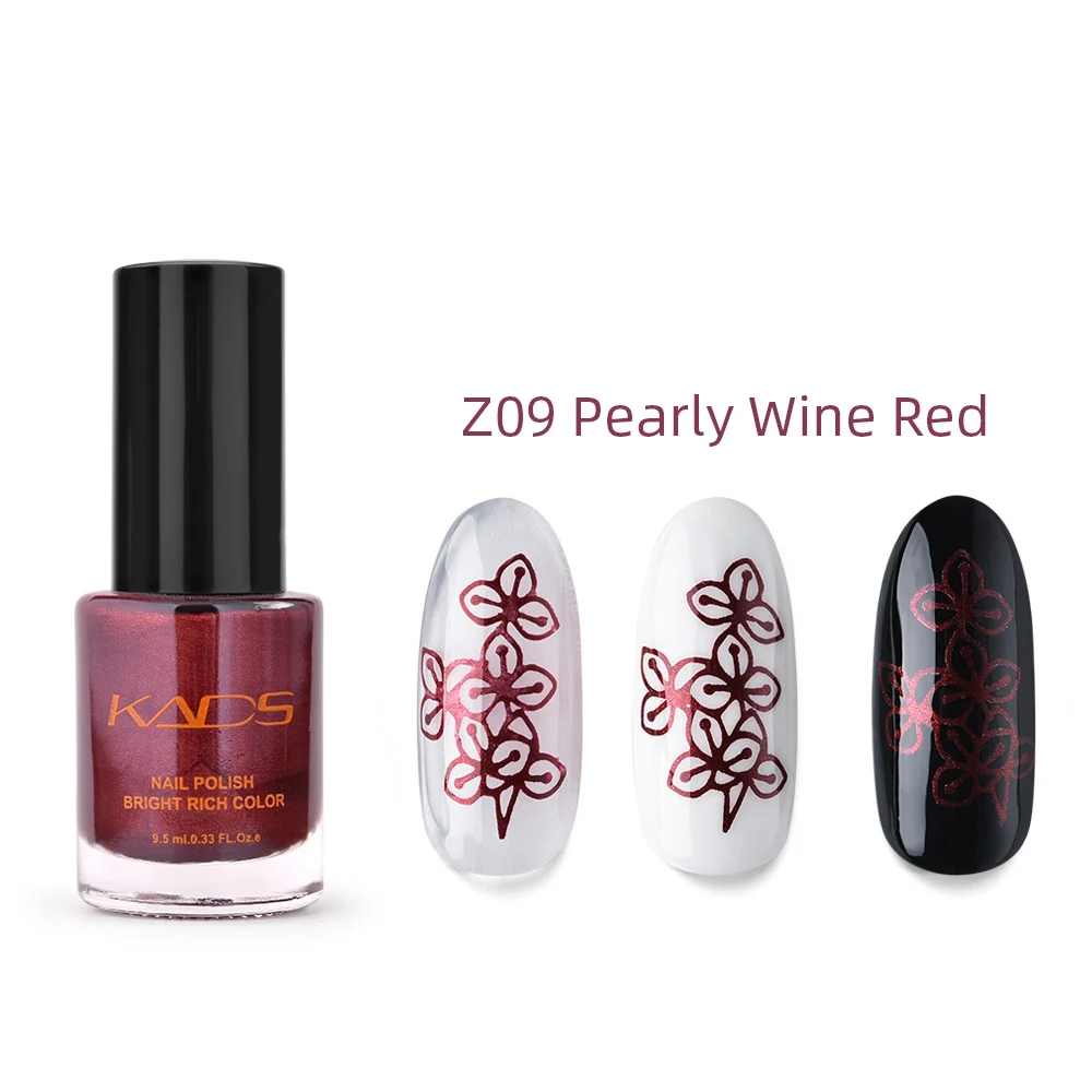 KADS 9 5 мл два в одном жемчужное освещение для штамповки шаблон 11 блестящих цветов