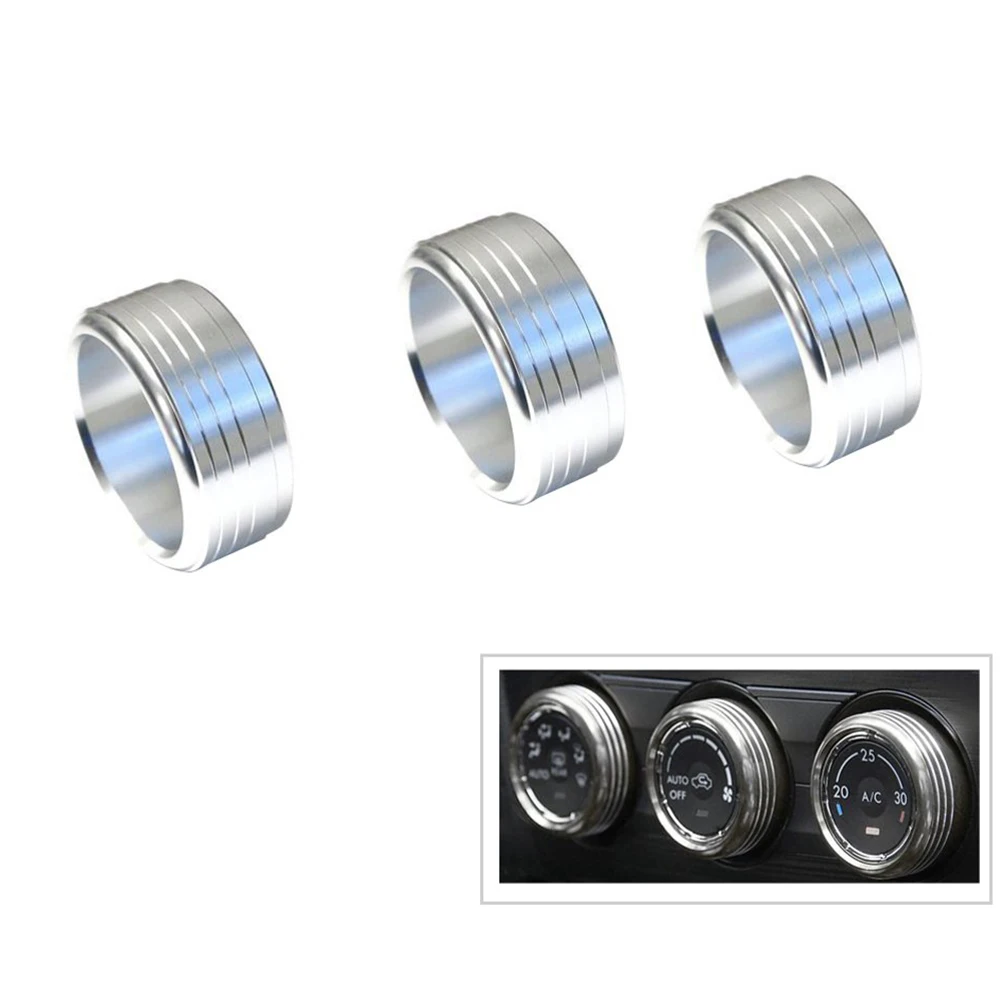 3pcs For Subaru Forester XV Outback Legacy Impreza Air Conditioning Volume Knob Switch Modified Decorative Ring | Автомобили и