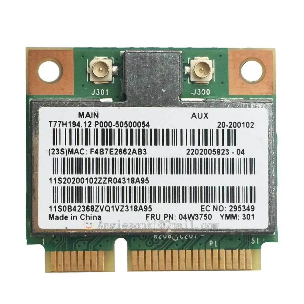 BCM94313HMG2L FRU:04W3750 Mini PCI e 802 11 b/g/n Беспроводная плата Wi Fi для Lenovo B490 B490S B590 B590S B575E G400 G500