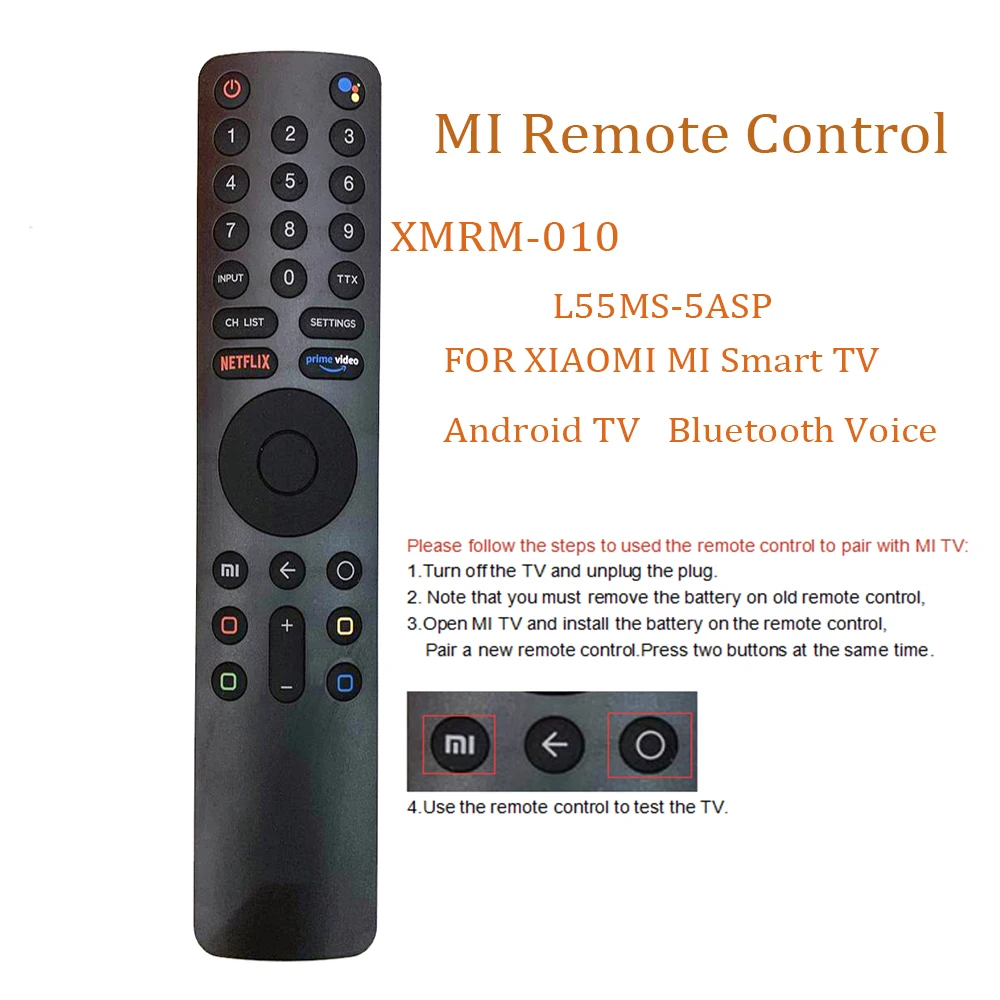 

XMRM-010 для TV 4S 4A Bluetooth голосовой пульт дистанционного управления Android Smart TV s L65M5-5ASP bedienung