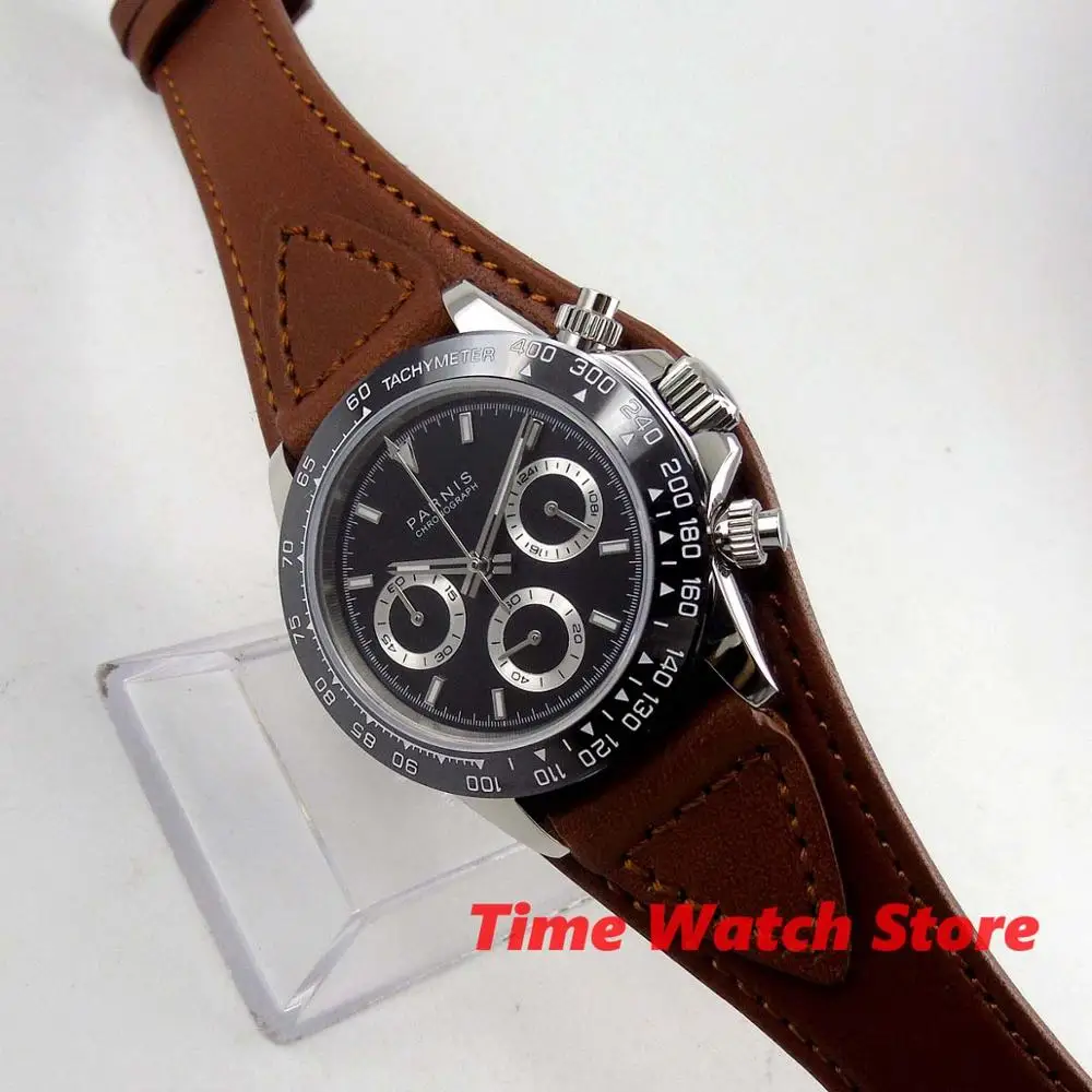 Мужские водонепроницаемые кварцевые часы с хронографом 39 мм|Кварцевые мужские