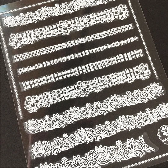 Серия MAGICO, MG-103-104-2, дизайн линии, крутой стикеры 3D на ногти nail Art, переводная наклейка, шаблон, сделай сам, инструмент для ногтей, украшения - Цвет: M-20 WHITE