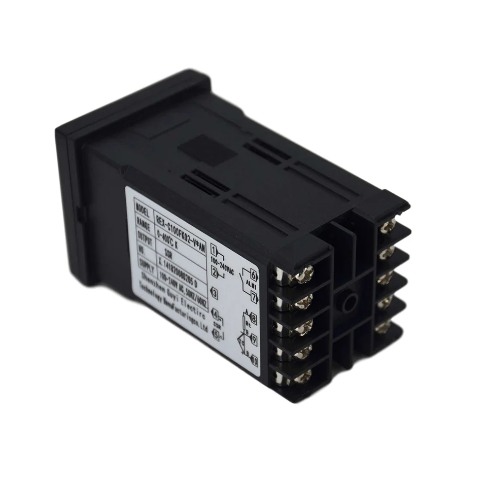 Цифровой ПИД-регулятор температуры стандартный термостат Рекс C100 + реле SSR 40DA