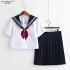 Белая школьная форма, школьная форма морского флота в японском стиле, школьная форма для девочек, костюм морского флота