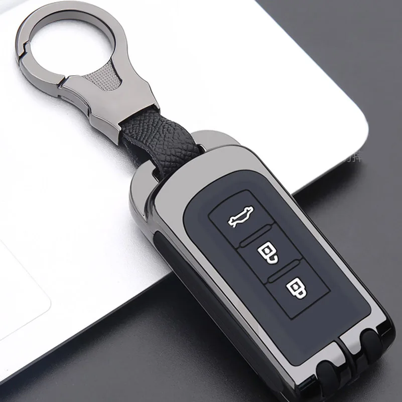 

2/3 Buttons Remote Key Case For Mitsubishi L200 ASX Outlander Eclipse Cross Pajero Sport Lancer Zinc Alloy key Fob Shell Cover