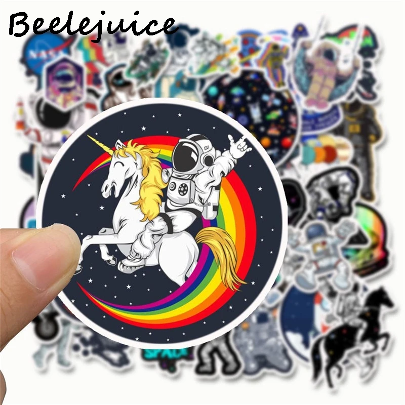 50 шт. винтажные забавные наклейки с космосом астронавтом Скрапбукинг